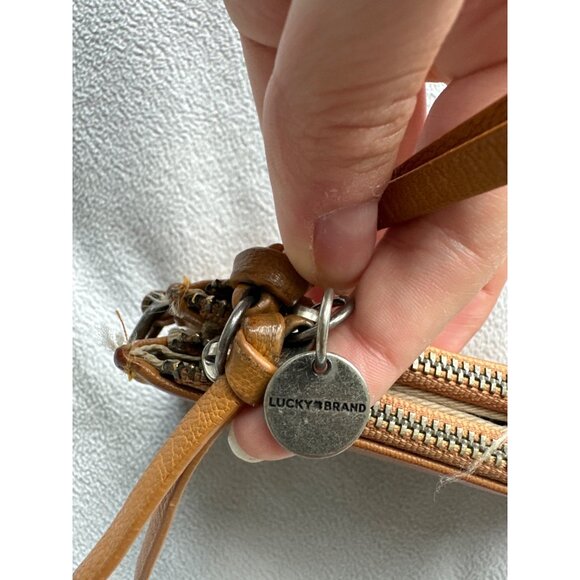 Lucky Brand Vintage Wallet Leather Brown Supple Natural - Picture 3 of 6